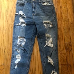 Cello High-Waisted Ripped Denim Jeans Size7